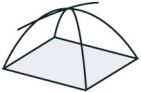 Конструкция палатки : две дуги «крест на крест» + консоль. За счет добавления консоли увеличиваются тамбура. Немного увеличивается вес, но существенно добавляется комфорта.